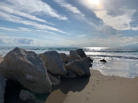 Kalogria beach, Griechenland, Peloponnes, Achaia