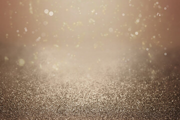 Abstract of glitter bokeh light background. gold luxyry background 