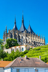 Kutna Hora. St Barbara Cathedral, Unesco site, Czech Republic