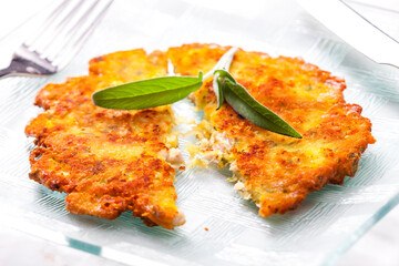 still life of potato pancake