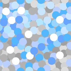 Abstract seamless pattern with the colored circles
