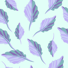 Fototapeta na wymiar Leaves Seamless Pattern.