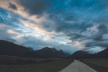 Cloudy in Fiordland national park, Te Wahipounamu, New Zealand