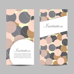 Set of banners with circles. Vector illustration
