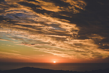 Fototapeta premium The Morning Glow in Akaroa, Banks Peninsula, New Zealand