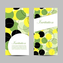 Set of banners with circles. Vector illustration
