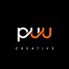 PUU Letter Initial Logo Design Template Vector Illustration