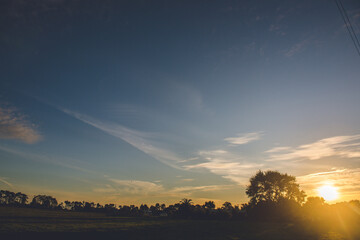 Fototapeta premium The Sunset Glow in Karamea, West Coast, New Zealand