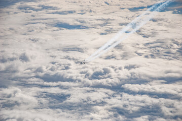 Plane over the clouds (samolot ponad chmurami) © Witold