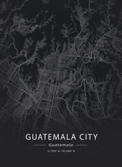 Map of Guatemala City, Guatemala
