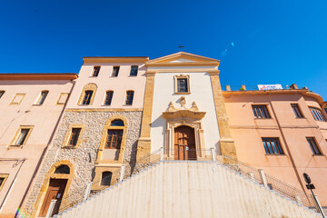 Fototapeta na wymiar Church of Santa Maria della Grazia in Caltanissetta, Sicily, Italy, Europe