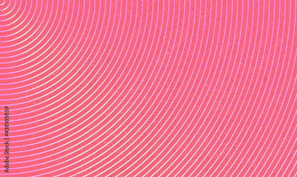 Poster bright pink geometric vector background with circle lines and glitter sparkle. creative illustration