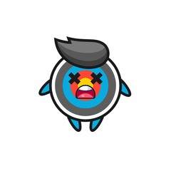 the dead target archery mascot character
