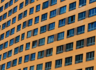 Diagonal row of windows architecture backdrop