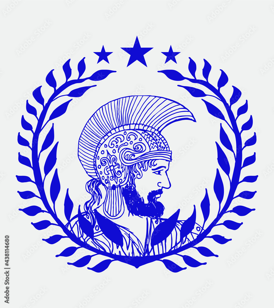 Wall mural Hannibal Barca graphic design vector art