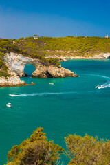 Arco di San Felice near Vieste, National park Gargano, Apulia, Italy