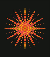 Geometric graphic design vector art