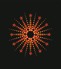 Geometric graphic design vector art