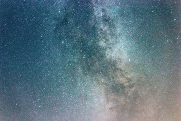 Night sky with shiny stars, Milky Way galaxy