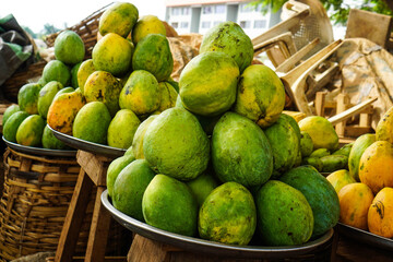 Fresh fruits on sale at the farmers  market
