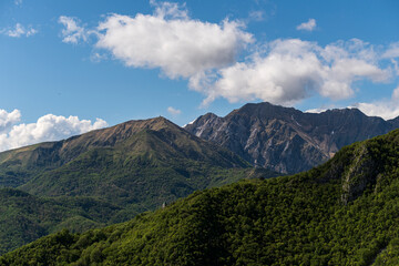 Mountain landscape in North east Italy, Prealpi Giulie - Julian Prealps