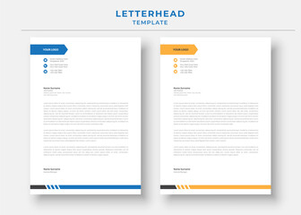 Professional Letterhead Template. Minimalist Letterhead Template. corporate letterhead