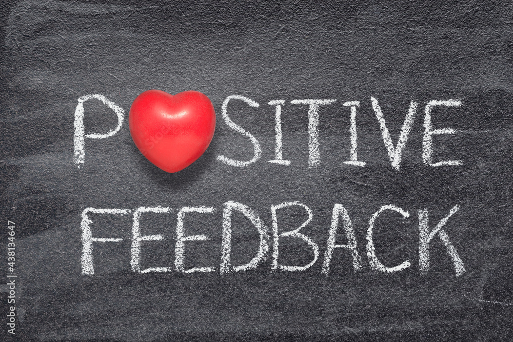 Wall mural positive feedback heart