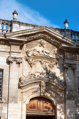 Fototapeta na wymiar One of the buildings in the historic medieval city of Avignon, Provence, France.