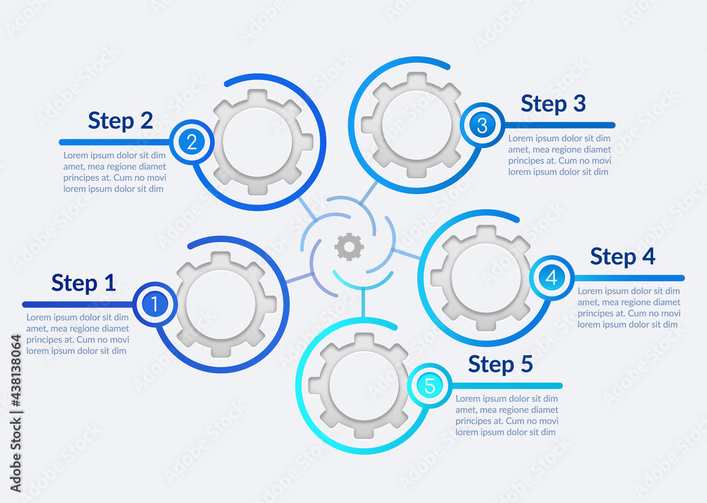 Poster automatization vector infographic template. high results achieving presentation design elements with