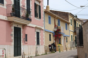 Fototapeta na wymiar Spanish town houses 