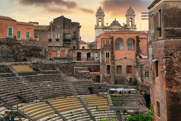 Catania, Sizilien, Römisches Amphitheater