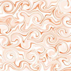 Fototapeta na wymiar Abstract non-seamless marbled background illustration with violet, pink and orange mixed colors waves and swirls, decorative texture, trendy modern liquid design