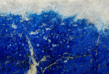 lapis lazuli natural background closeup, blue texture for design - 438144840