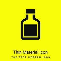Bottle minimal bright yellow material icon