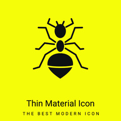Ant minimal bright yellow material icon