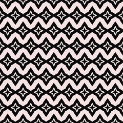 Seamless shurikens pattern. Vector simple four rays repeat ornament.