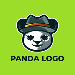 Panda Mascot Logo