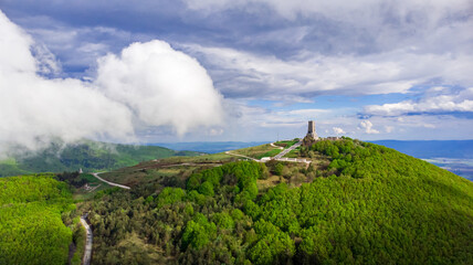 Aerial nature cloud landscapes