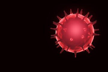 coronavirus concept COVID-19  3d rendering.