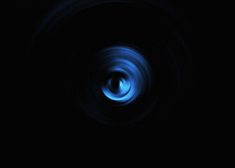 abstract eye or lens in dark