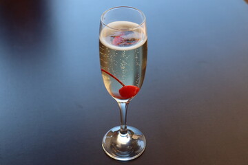glass of champagne