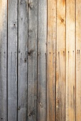 Close up gray wood fence paneling, wood pattern texture background, wood planks.