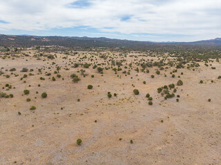 Open empty land in arizona