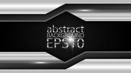 EPS abstract background. Silver covers on a dark perforated background.