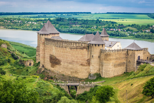 Khotyn Fortress, fortification complex in Khotyn town, Ukraine