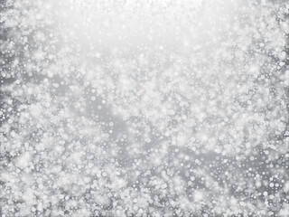 Falling Snow Confetti Winter Vector Background.