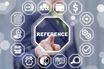 Business concept of reference. Recommendations.