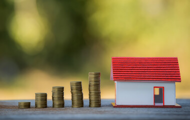 Saving money to invest in buying a home or real estate in the future.