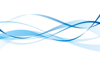 ウェーブの抽象背景　青