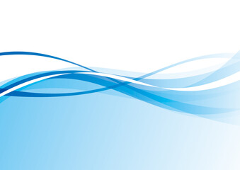 ウェーブの抽象背景　青